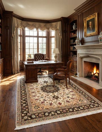 4' 11 x 6' 9 Tabriz Rug