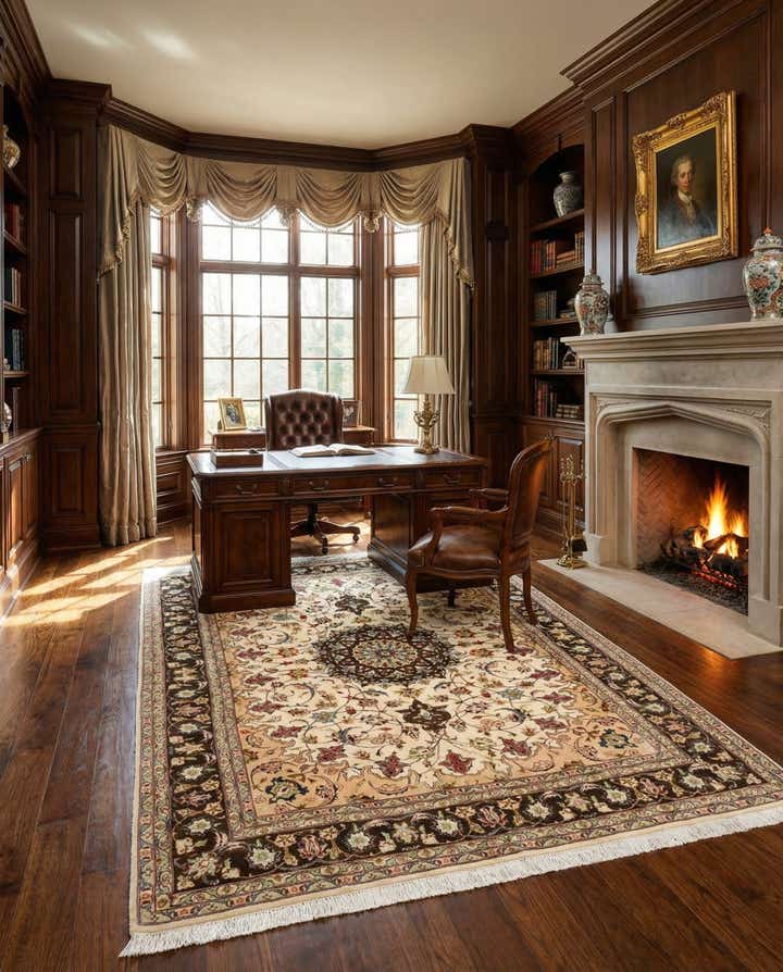 4' 11 x 6' 9 Tabriz Rug