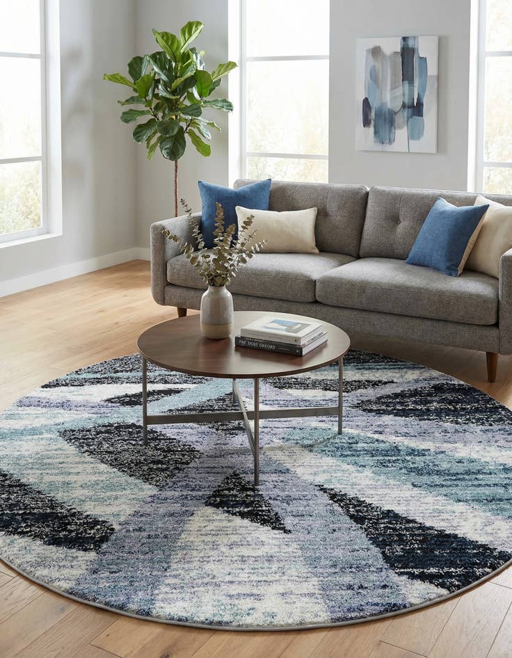 Detail image of 7' 10 x 7' 10 Tucson Round Rug