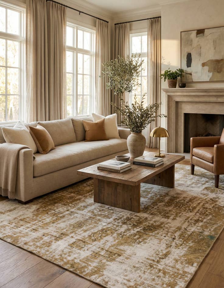 Detail image of 5' 10 x 8' 5  Hand Knotted Ultra Vintage Persian Wool Rug