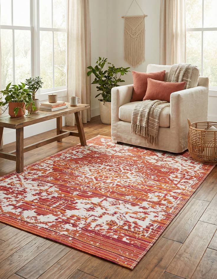 Detail image of  5' x 8'  Washable Vista Breeze Indoor / Outdoor Rug