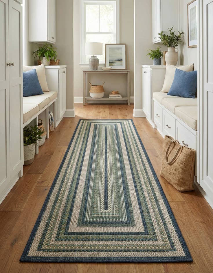 Detail image of 2' x 7' 10  Washable Baja Indoor / Outdoor Runner Rug