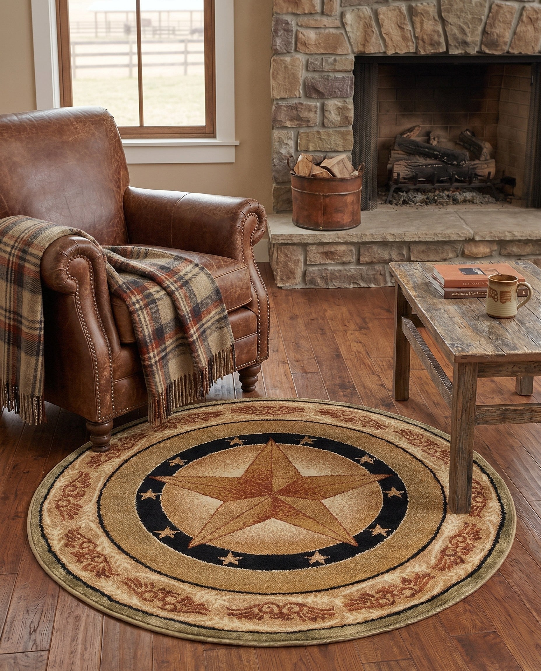 4' x 4' Pioneer Round Rug