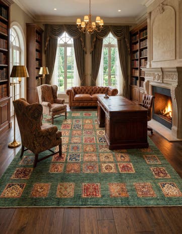 8' 1 x 9' 9 Hand Knotted Ariana Ziegler Rug