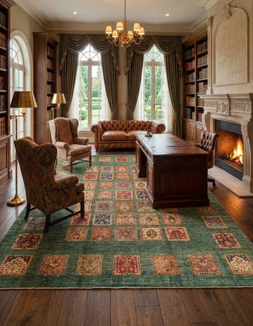 8' 1 x 9' 9 Hand Knotted Ariana Ziegler Rug