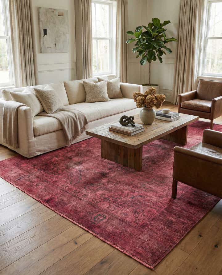 6' x 9' 1 Hand Knotted Ultra Vintage Persian Wool Rug