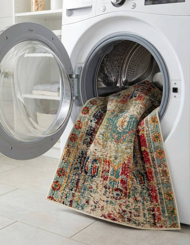 Detail image of  2' 2 x 3'  Washable Mesa Rug