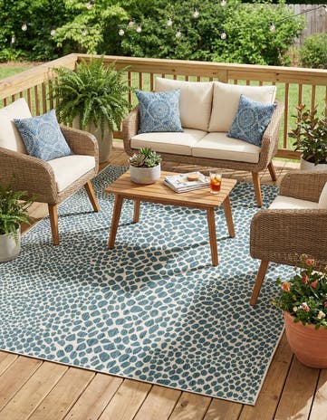 7' x 10' Easy-Clean Jill Zarin Cape Town Indoor / Outdoor Rug