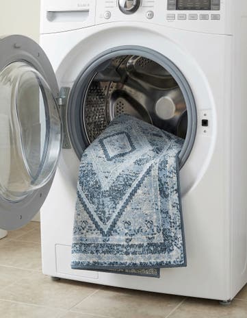 Navy Blue Kamala Washable Rug