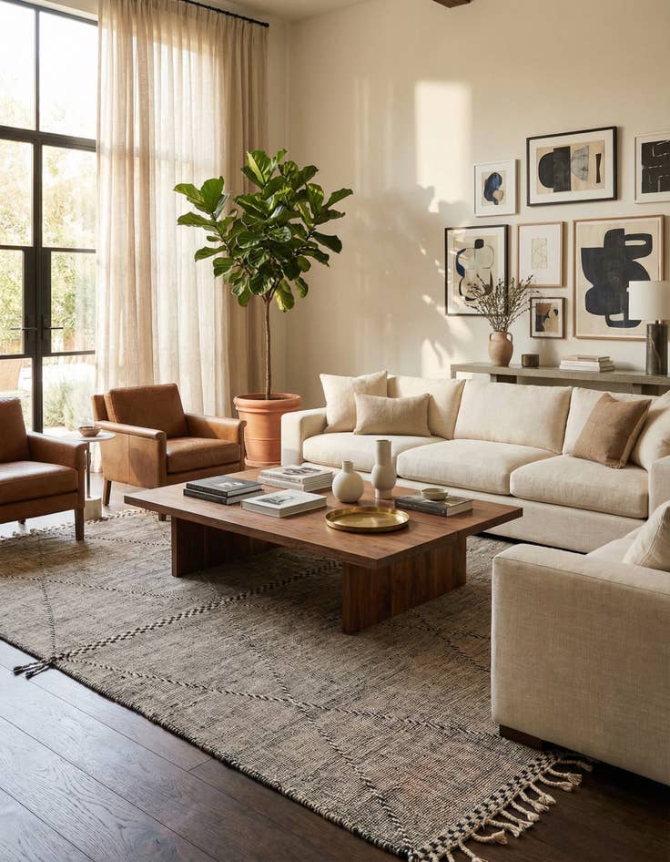 Detail image of 9' x 13' 3  Hand Knotted Moroccan Wool Rug