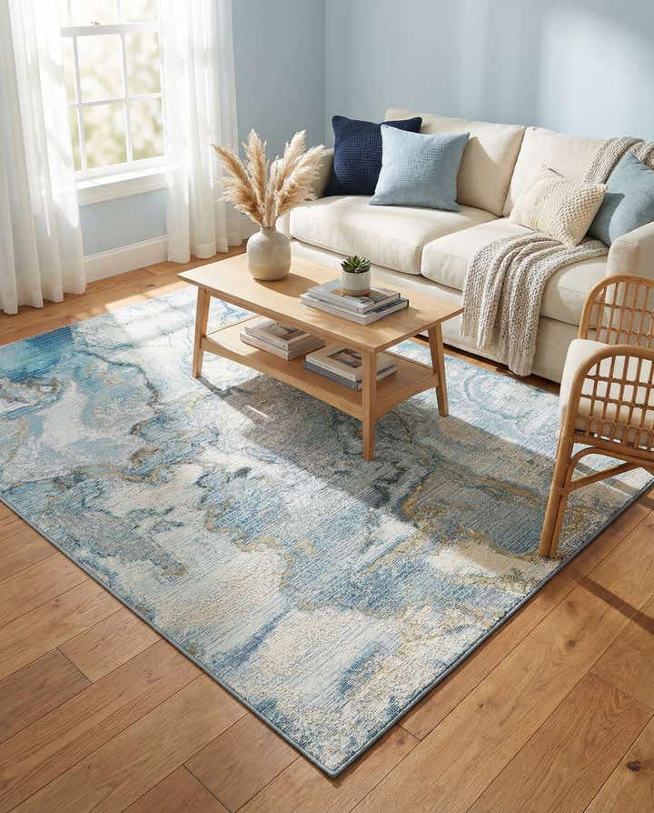 4' x 6' Easy-Clean Modern Indoor / Outdoor Rug