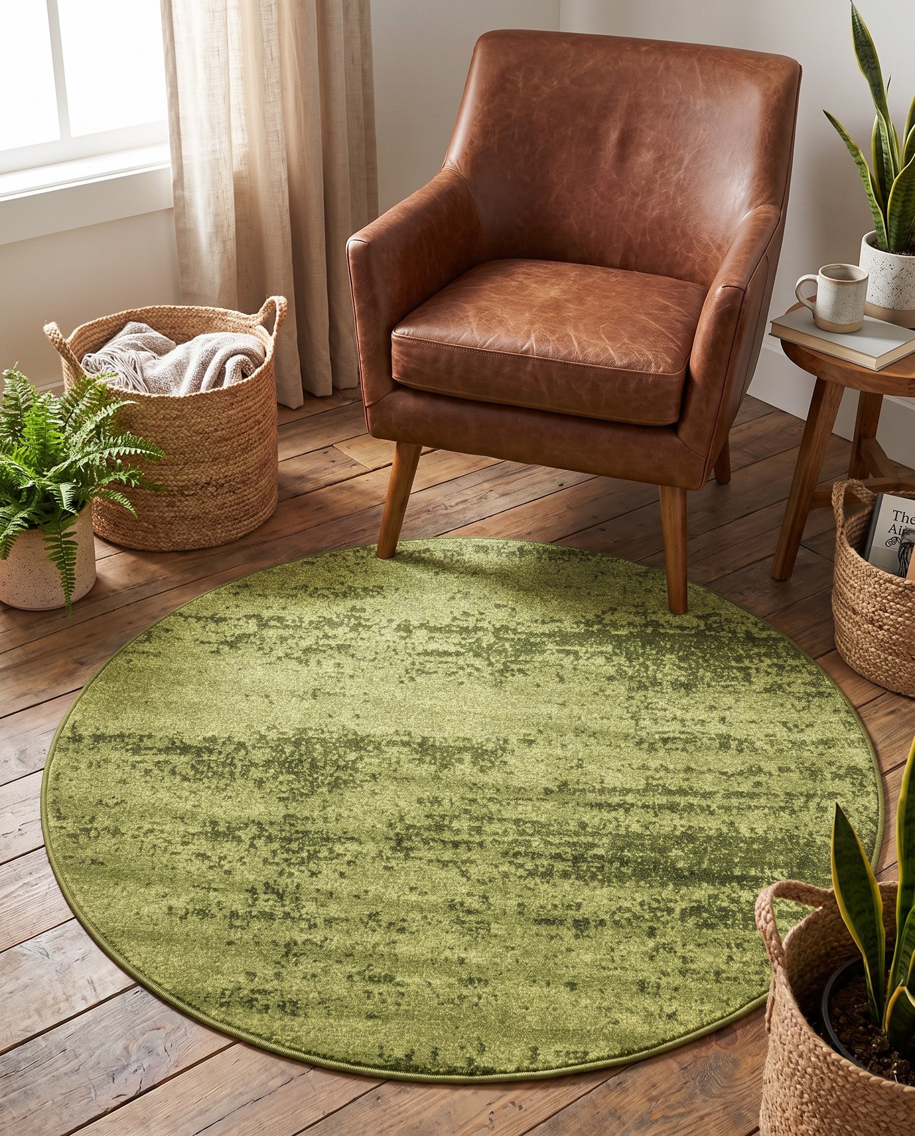 4' x 4' Angelica Round Rug