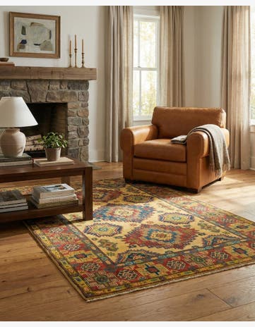 4' 2 x 6' 1 Hand Knotted Kazak Rug