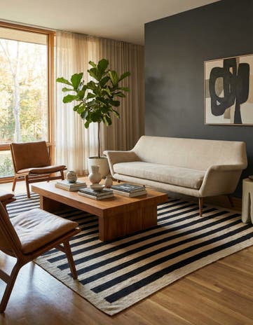 8' 5 x 11' Hand Woven Kilim Modern Wool Rug
