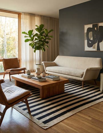 8' 5 x 11' Hand Woven Kilim Modern Wool Rug