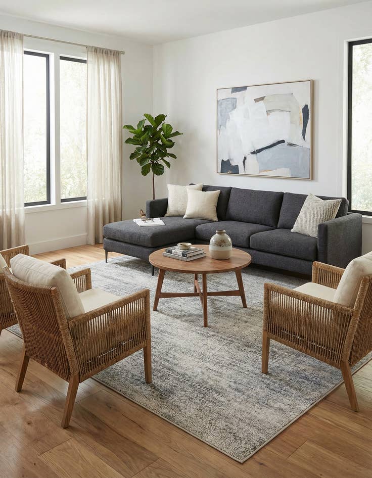 Detail image of 10' x 10' Finsbury Square Rug