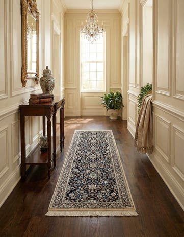 1' 7 x 5' 2 Hand Knotted Nain Rug