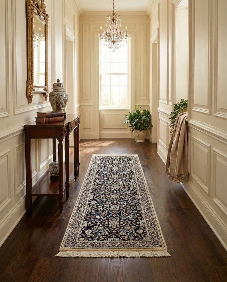 Detail image of 1' 7 x 5' 2 Hand Knotted Nain Rug