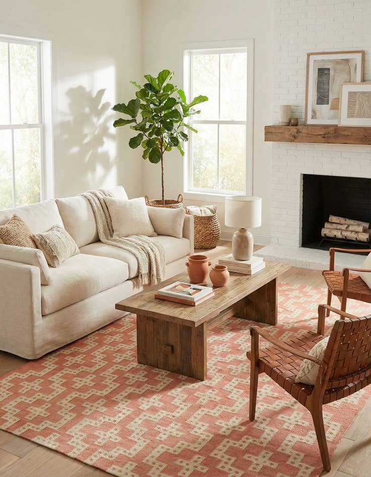 Detail image of 10' x 14' 1  Hand Woven Kilim Wool Rug