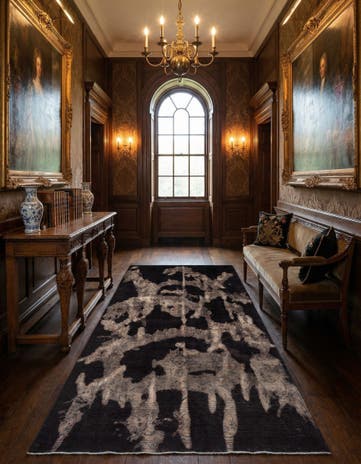 6' 5 x 10' 7 Vintage Royal Wool Runner Rug