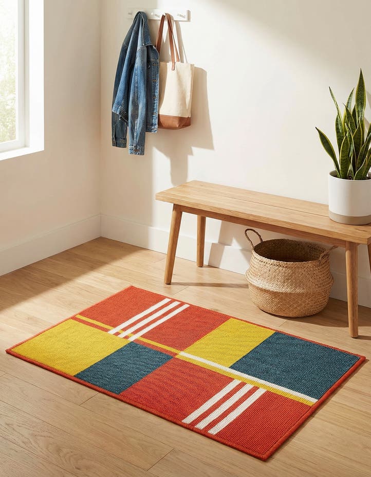 2' x 3' Easy-Clean Modern Indoor / Outdoor...