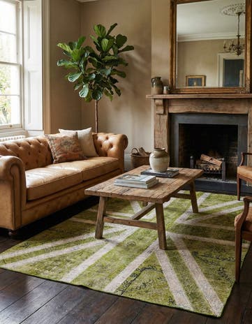 5' x 6' 5 Hand Knotted Ultra Vintage Persian Wool Rug