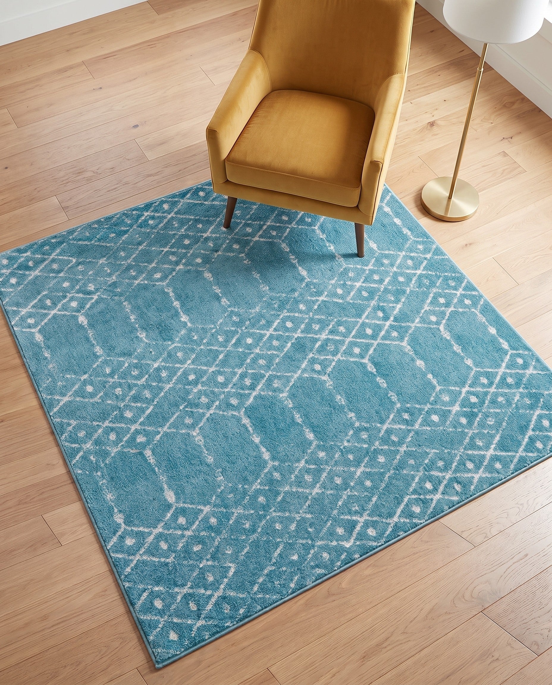5' 3 x 5' 3 Paxon Trellis Square Rug