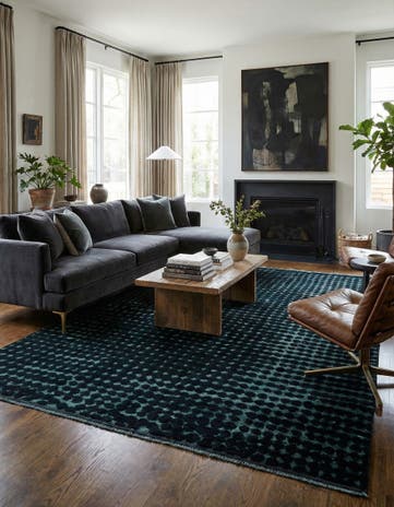 6' 5 x 10' 1 Hand Knotted Darya Wool Rug