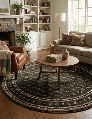 10' x 10' Bokhara Round Rug