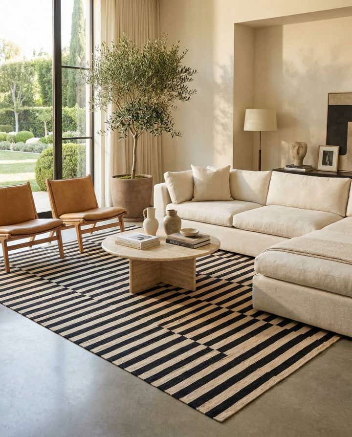 8' 5 x 11' 1 Hand Woven Kilim Modern Wool Rug