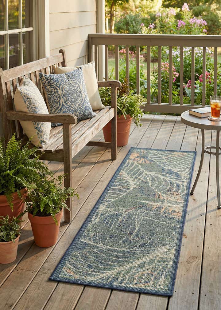 2' x 6' Easy-Clean Baja Indoor / Outdoor Runner Rug
