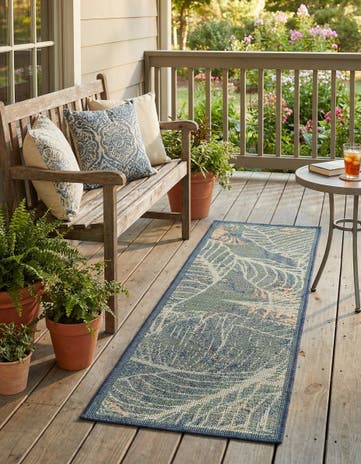2' x 6' Easy-Clean Baja Indoor / Outdoor Runner Rug