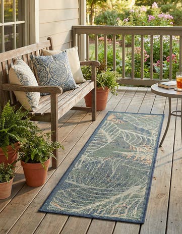2' x 6' Easy-Clean Baja Indoor / Outdoor Runner Rug