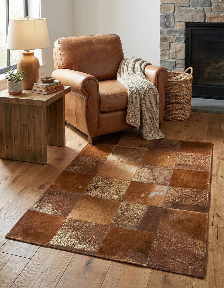 Detail image of  2' 1 x 3' 1 Cowhide Rug