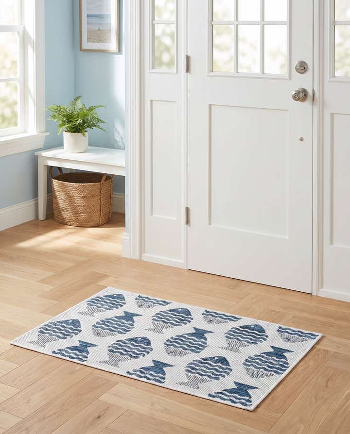 2' x 3' Easy-Clean Coastal Indoor / Outdoor Rug