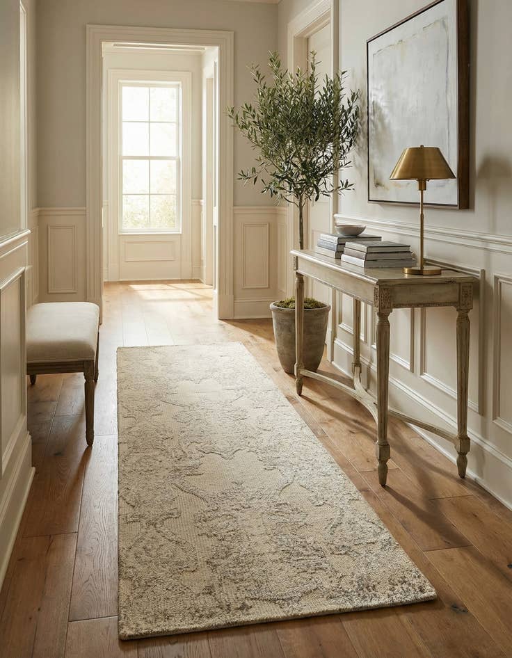 Detail image of 2' 7 x 8' 9  Hand Knotted Darya Runner Rug