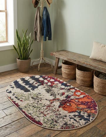 2' 2 x 3' 1 Washable Haerfest Oval Rug