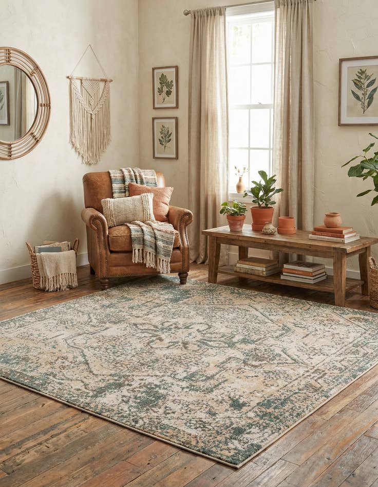 Detail image of  8' x 8' Mojave Square Rug