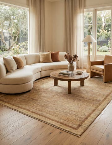 5' 6 x 7' 6 Hand Knotted Modern Ziegler Rug