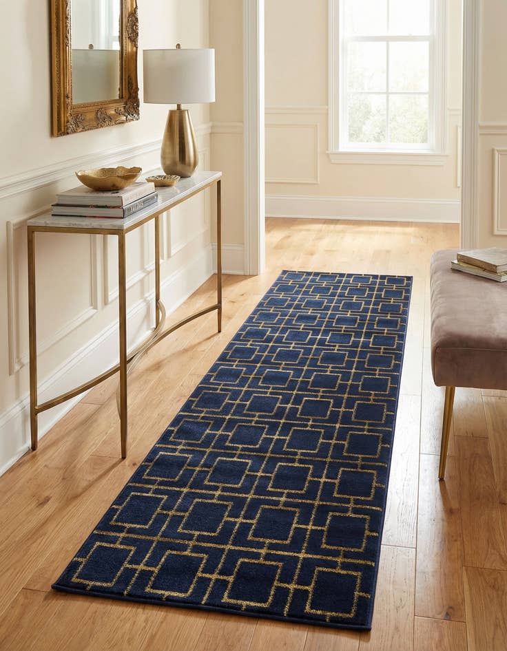 Detail image of  2' 7 x 12'  Marilyn Monroe™ Glam Deco Runner Rug