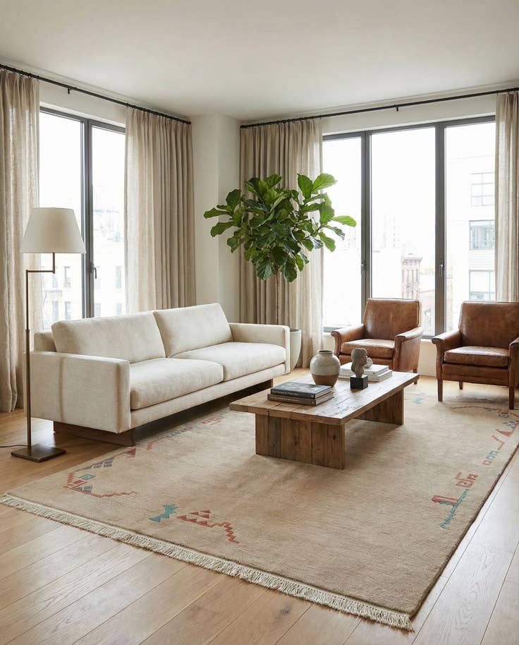 Detail image of 5' 9 x 7' 11 Hand Knotted Tibet Wool Rug