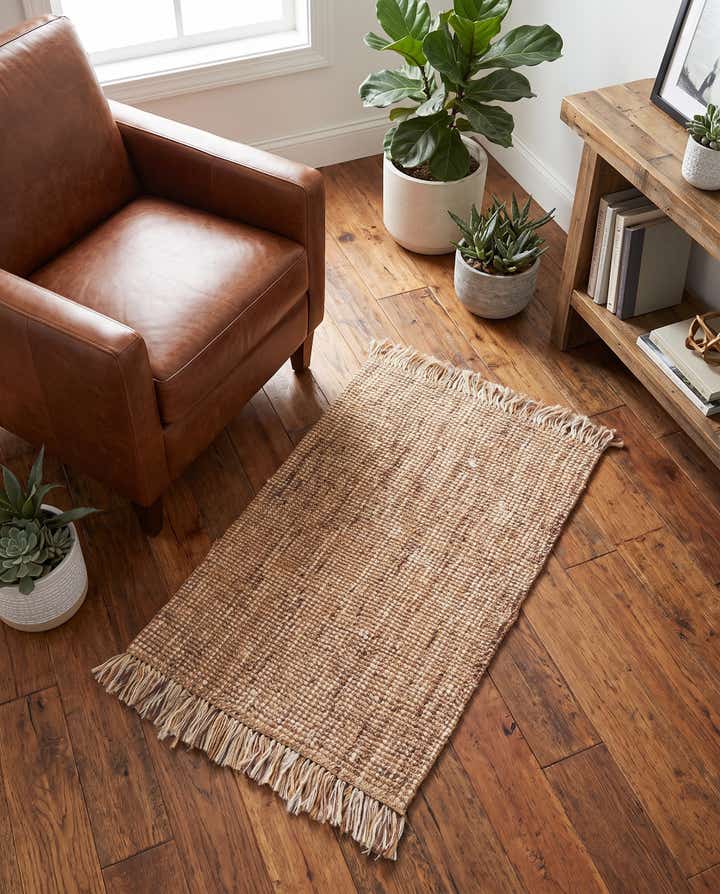 3' 1 x 5' 1 Hand Woven Chunky Jute Rug