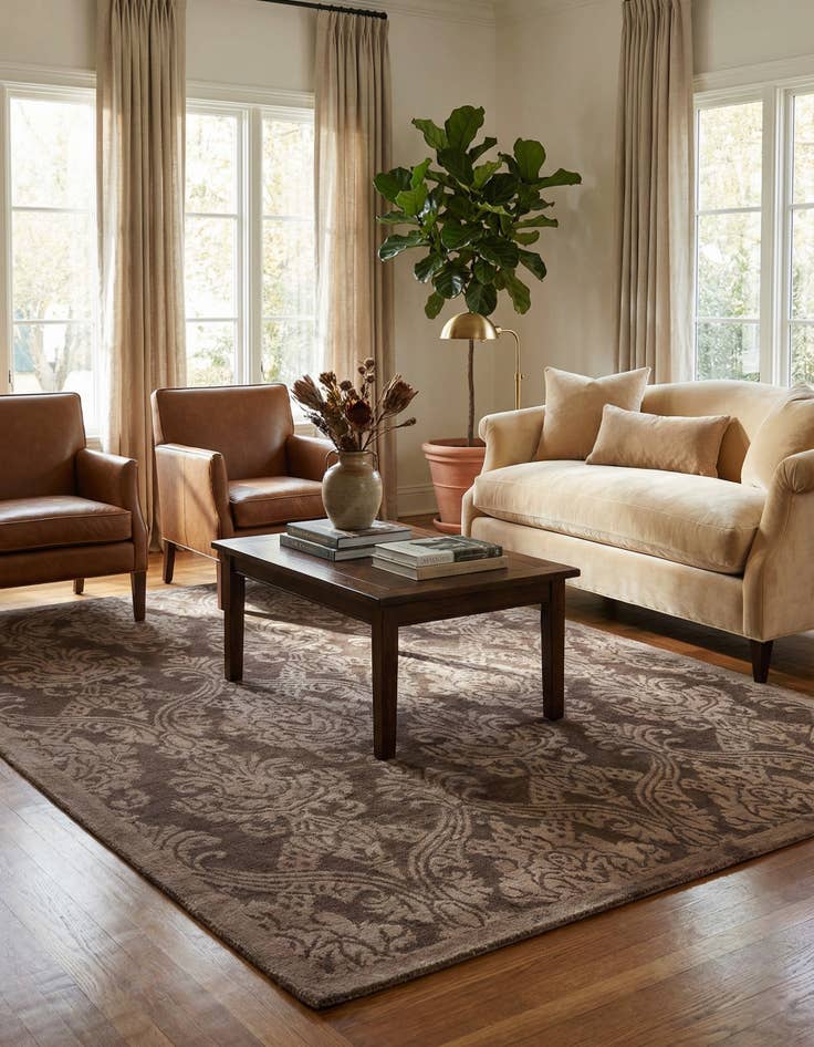 Detail image of 5' 9 x 7' 10  Hand Knotted Darya Wool Rug