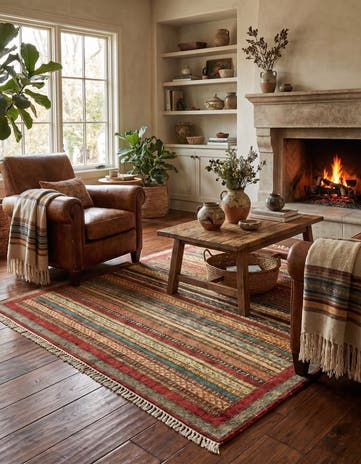 5' 2 x 6' 5 Hand Knotted Ariana Ziegler Rug