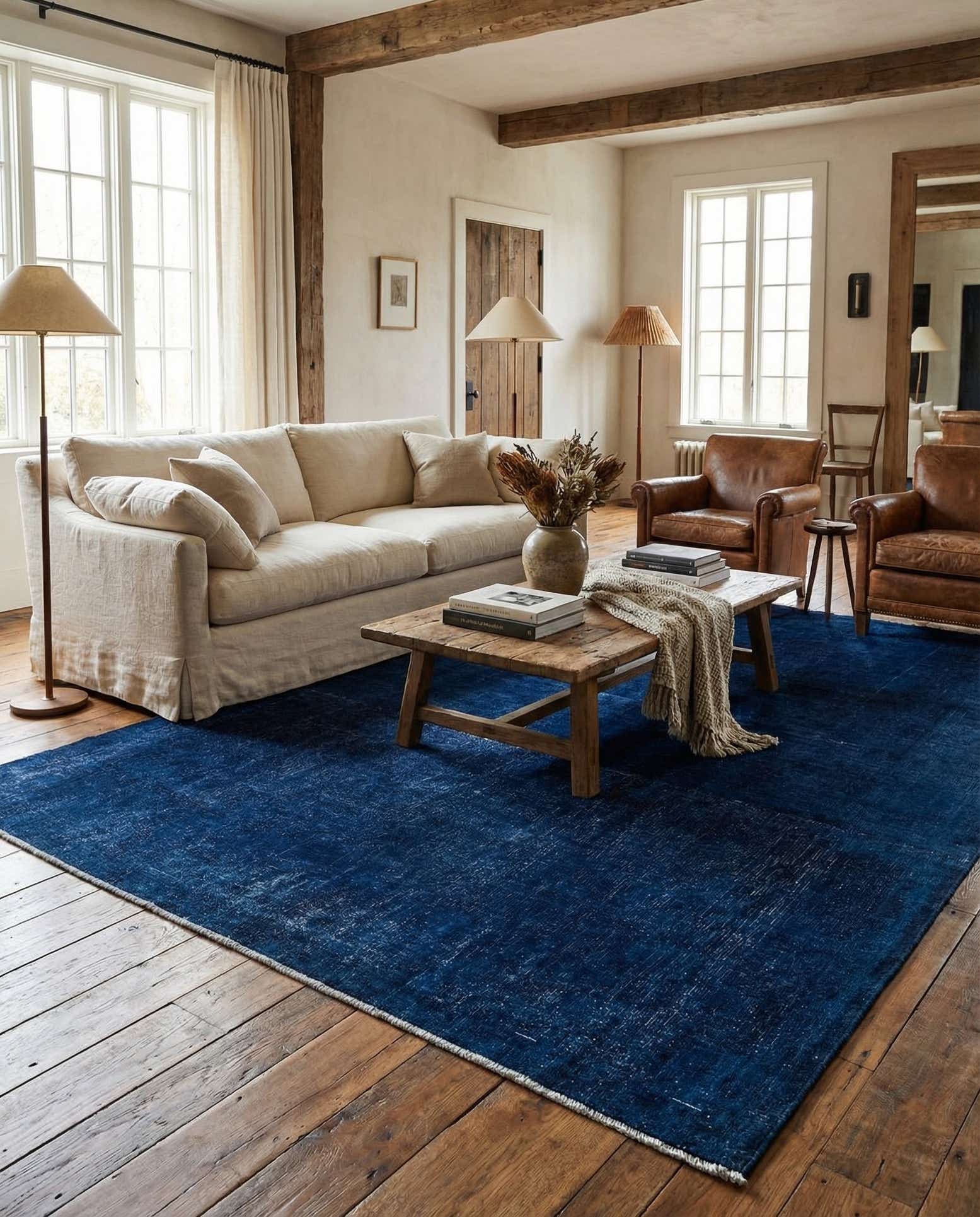 6' 1 x 8' 6 Hand Knotted Ultra Vintage Persian Wool Rug
