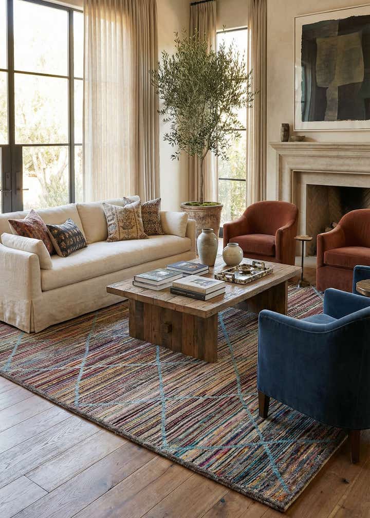 11' 3 x 15' Hand Knotted Moroccan Wool Rug