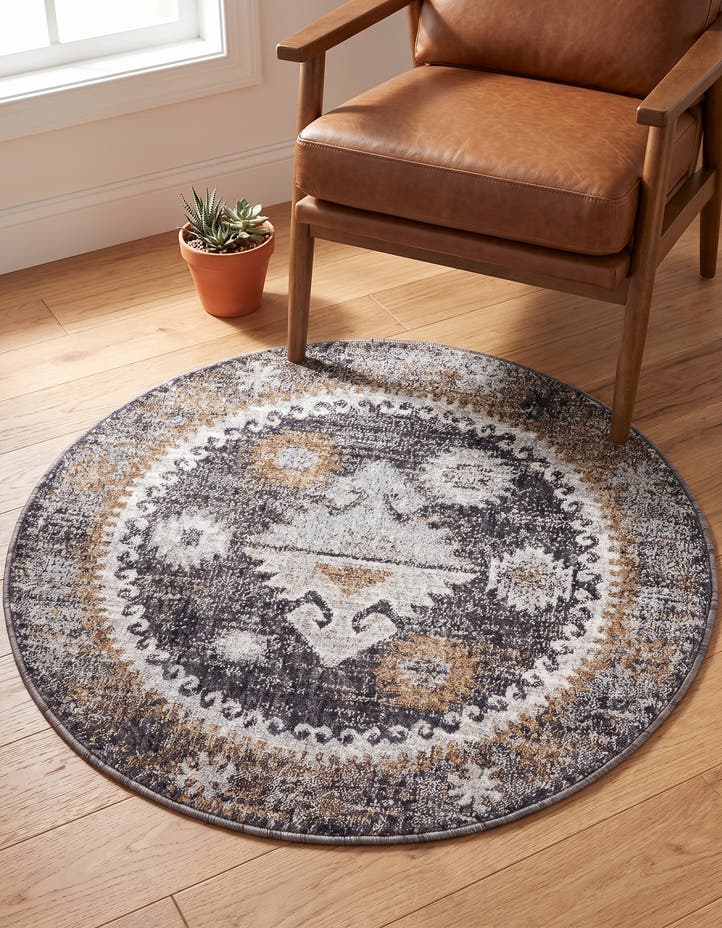 3' 3 x 3' 3 Eco Southwestern Round ...