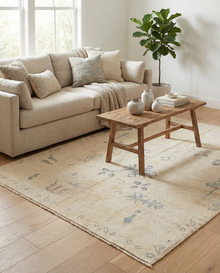 Detail image of 5' 5 x 7' 1 Hand Knotted Moroccan Wool Rug