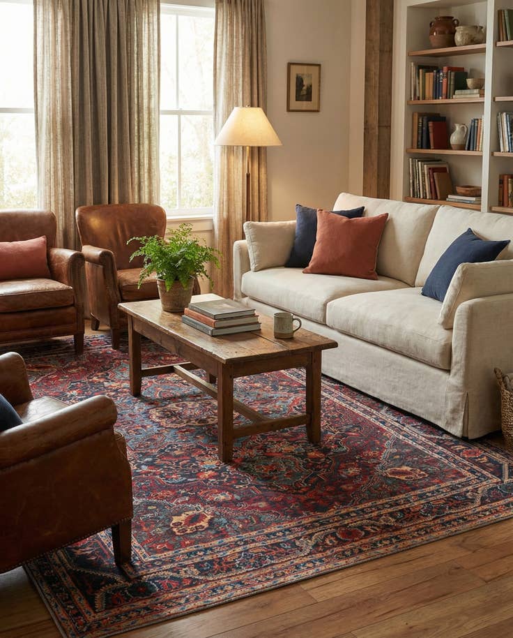 Detail image of 9' x 12' Washable Timeless Rug