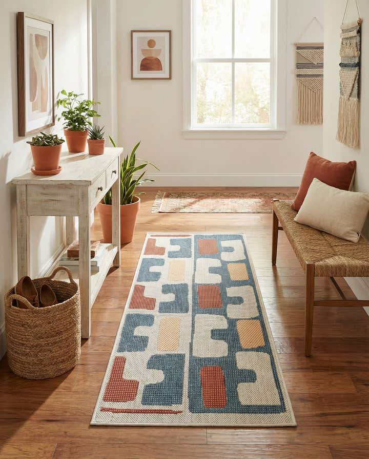 2' x 5' 1 Easy-Clean Baja Indoor / Outdoor Runner Rug
